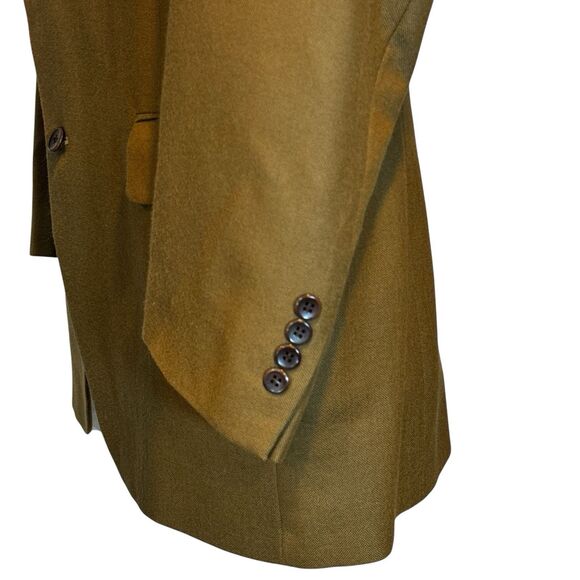 Camel Wool Cashmere Sport Coat 43R – Jos A Bank – Twill Weave Single Vent - Picture 5 of 13